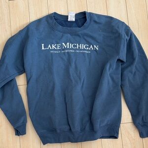 Lake Michigan Blue Men's Sweatshirt